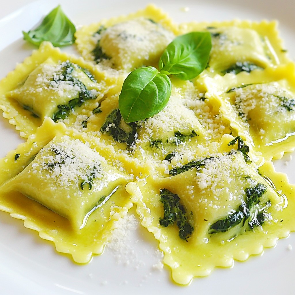 Creamy 5-ingredient Recipes Spinach Ricotta Ravioli