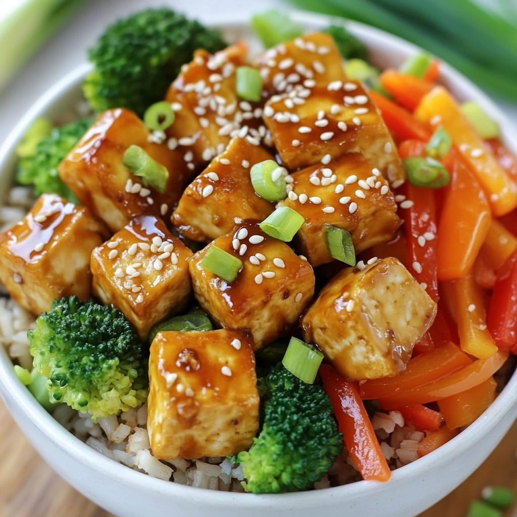Crispy Simple Meals Sesame Tofu Bowls Delight