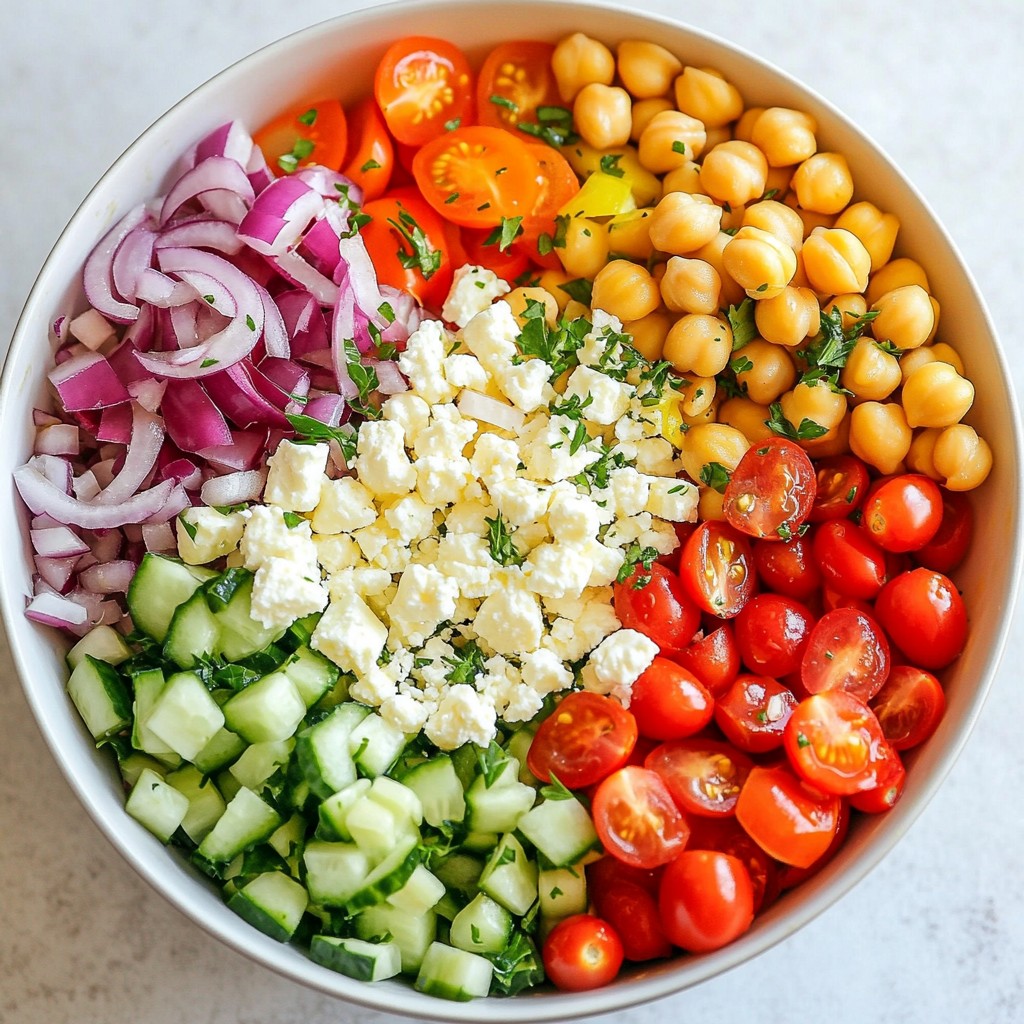 Quick Recipes Mediterranean Chickpea Salad Delight