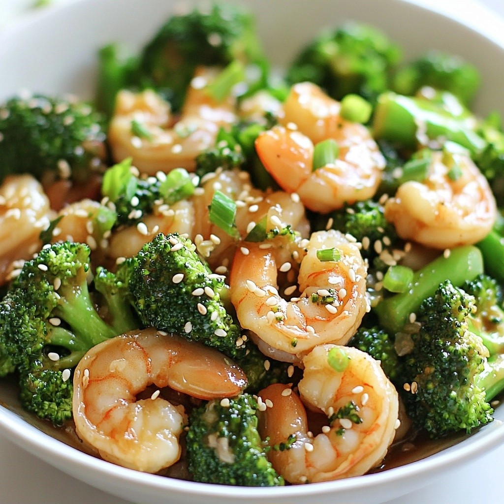 Garlicky 15-Minute Meals Shrimp and Broccoli Stir-Fry