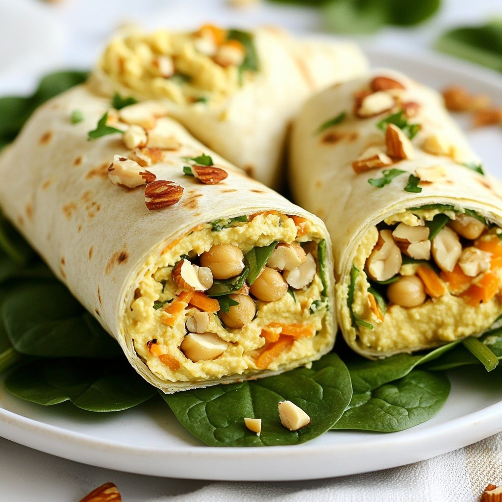 Nutty 15-Minute Meals Chickpea Hummus Wraps Delight